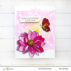 Stamp & Die & Stencil Bundle Dazzling Dahlia