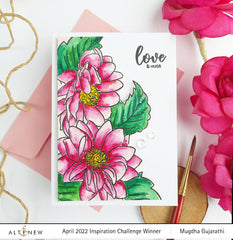 Stamp & Die & Stencil Bundle Dazzling Dahlia