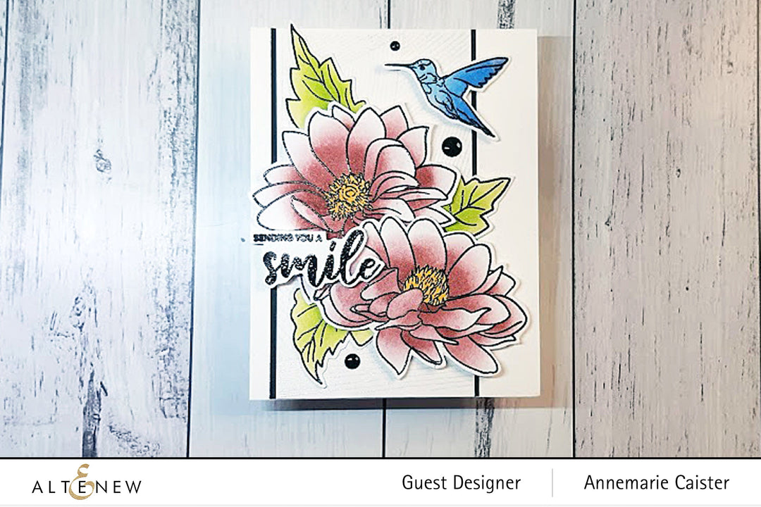 Stamp & Die & Stencil Bundle Dazzling Dahlia
