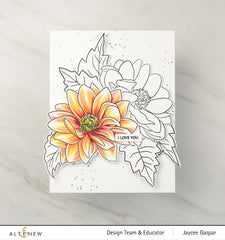 Stamp & Die & Stencil Bundle Dazzling Dahlia