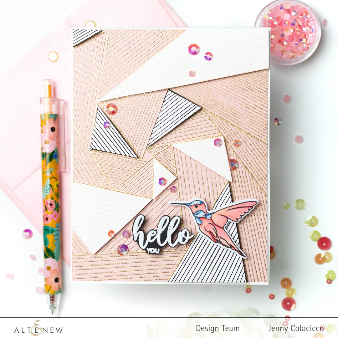Stamp & Die & Stencil Bundle Dazzling Dahlia