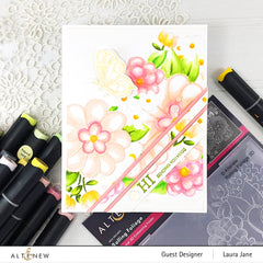 Stamp & Die & Stencil Bundle Dazzling Dahlia