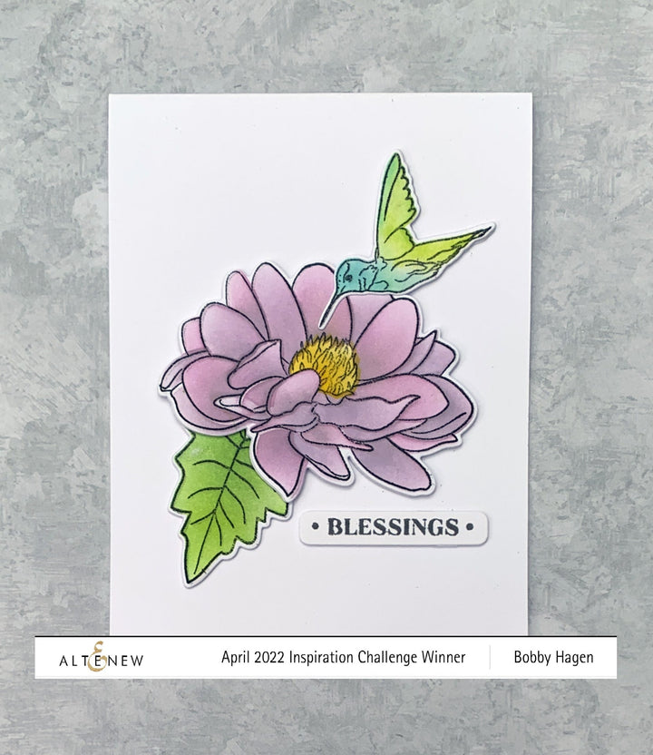 Stamp & Die & Stencil Bundle Dazzling Dahlia