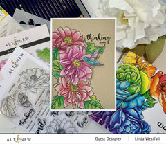 Stamp & Die & Stencil Bundle Dazzling Dahlia