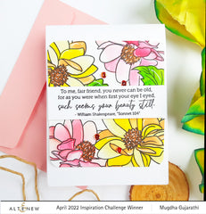 Stamp & Die & Stencil Bundle Dazzling Dahlia