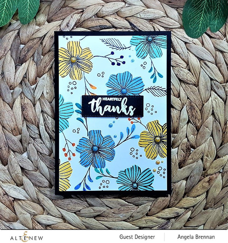 Stamp & Die & Stencil Bundle Dazzling Dahlia