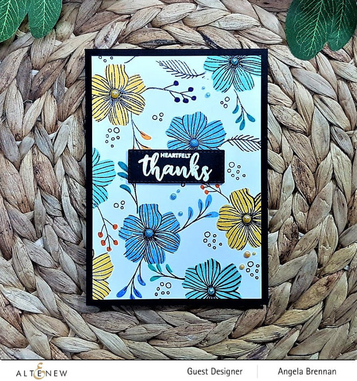 Stamp & Die & Stencil Bundle Dazzling Dahlia