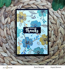Stamp & Die & Stencil Bundle Dazzling Dahlia