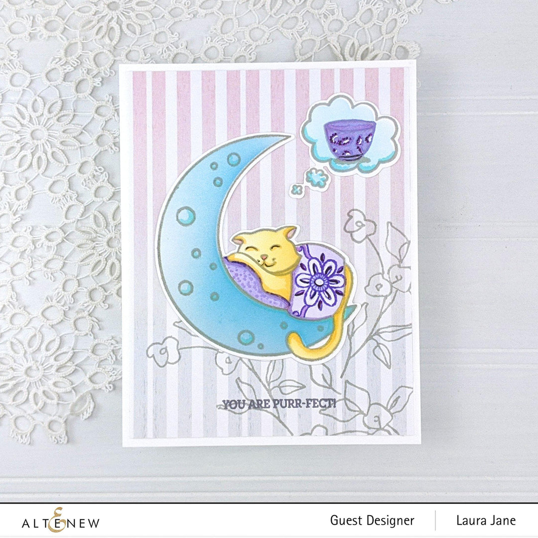 Stamp & Die & Stencil Bundle Dreamy Cat