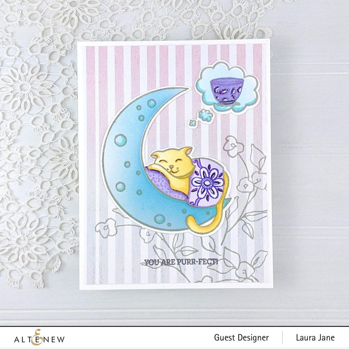 Stamp & Die & Stencil Bundle Dreamy Cat