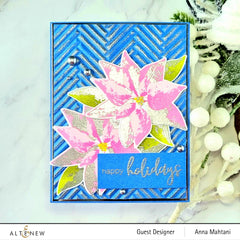 Stamp & Die & Stencil Bundle Dry Brush Poinsettia
