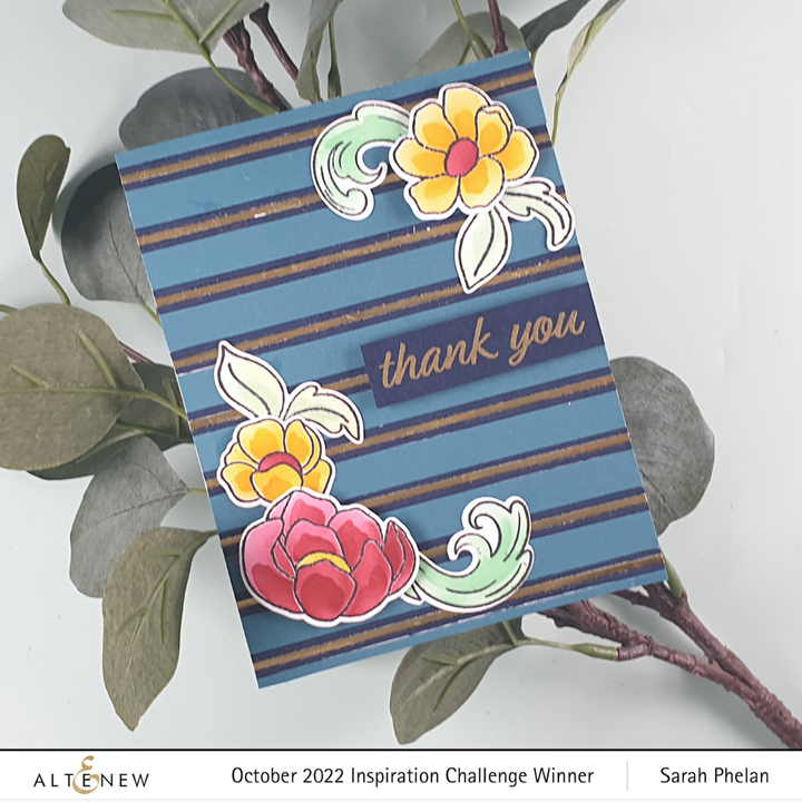 Stamp & Die & Stencil Bundle Enamel Flowers