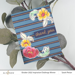 Stamp & Die & Stencil Bundle Enamel Flowers
