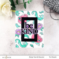 Stamp & Die & Stencil Bundle Enamel Flowers