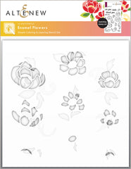 Stamp & Die & Stencil Bundle Enamel Flowers