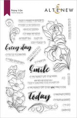 Stamp & Die & Stencil Bundle Enjoy Life