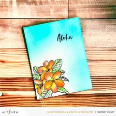 Stamp & Die & Stencil Bundle Exotic Plumerias