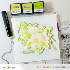 Stamp & Die & Stencil Bundle Exotic Plumerias