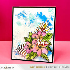 Stamp & Die & Stencil Bundle Exotic Plumerias