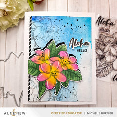 Stamp & Die & Stencil Bundle Exotic Plumerias