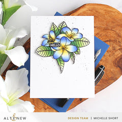 Stamp & Die & Stencil Bundle Exotic Plumerias