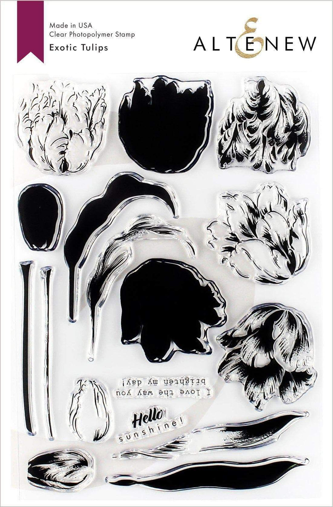 Stamp & Die & Stencil Bundle Exotic Tulips