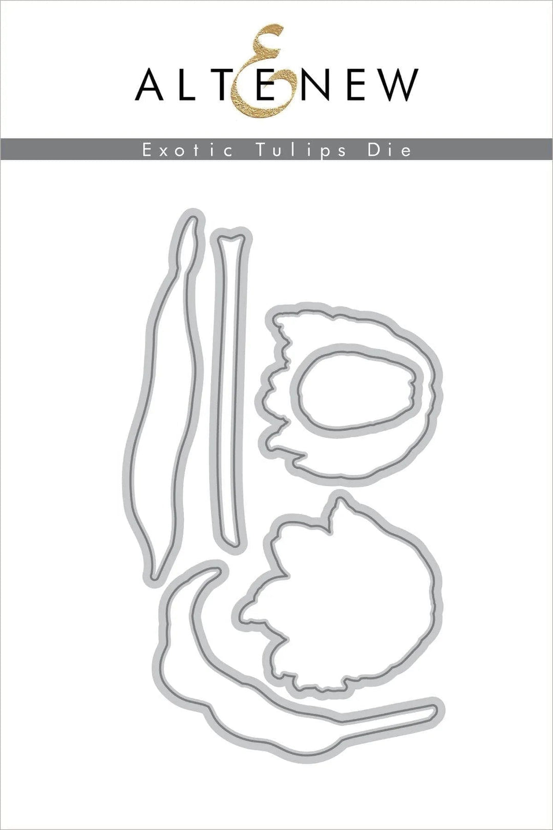 Stamp & Die & Stencil Bundle Exotic Tulips