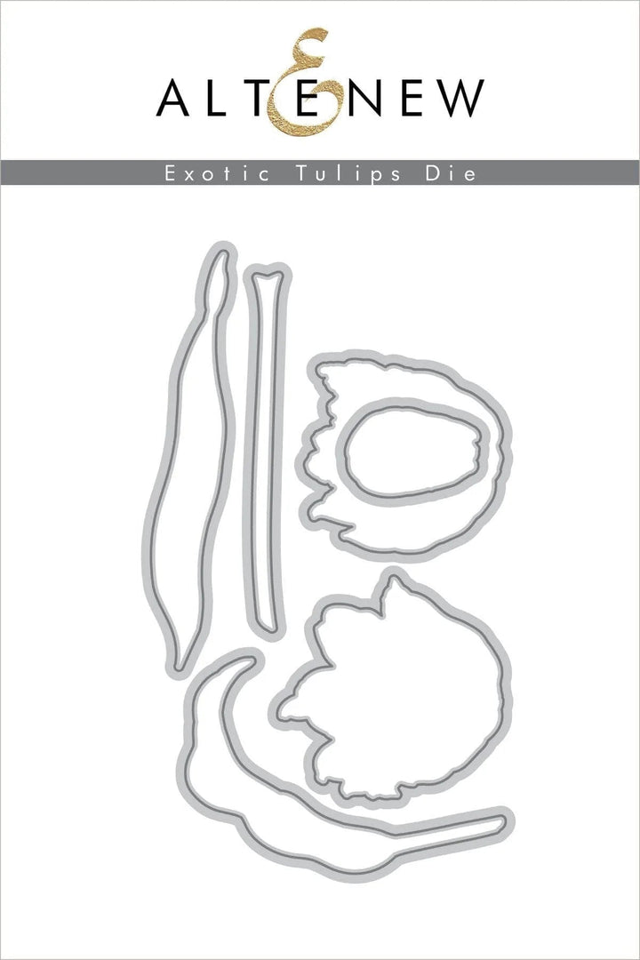 Stamp & Die & Stencil Bundle Exotic Tulips