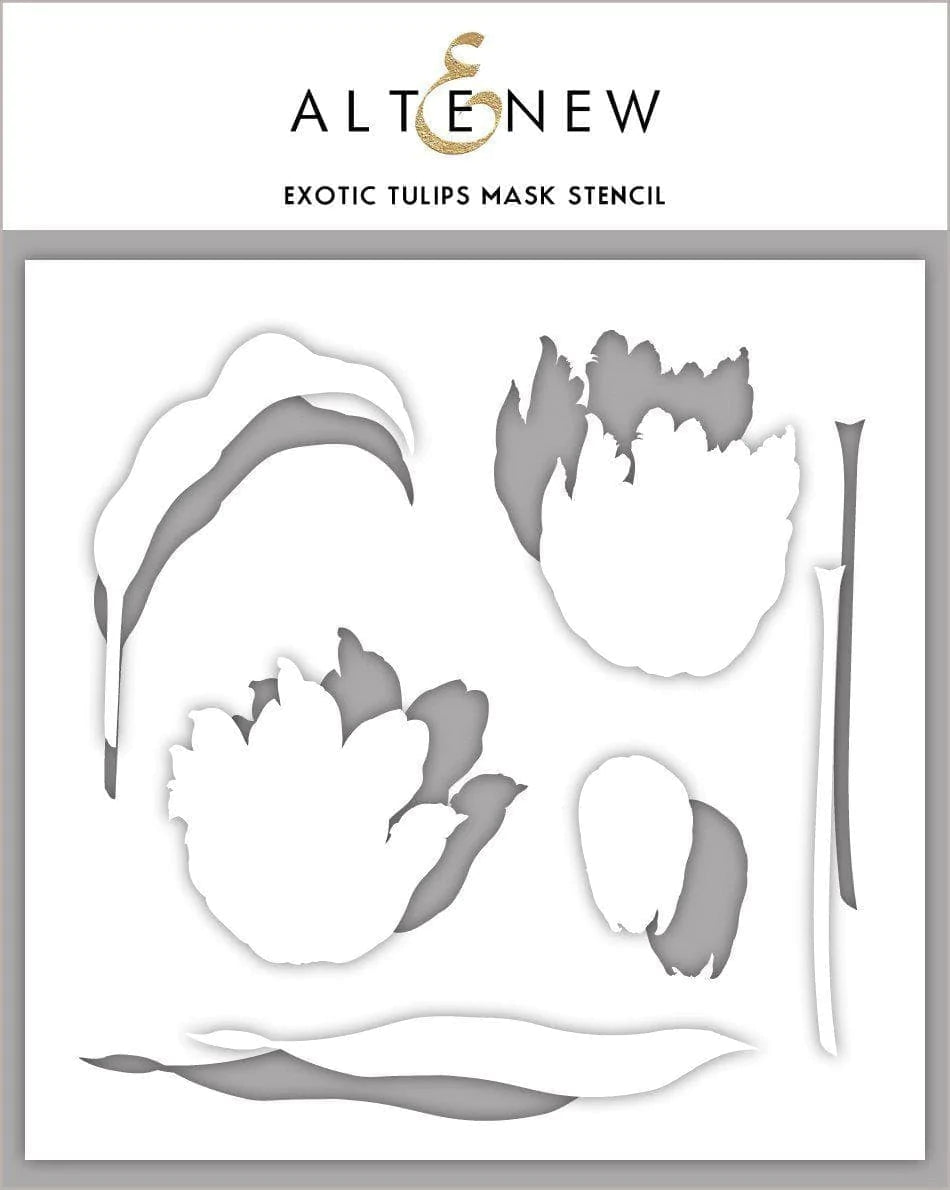 Stamp & Die & Stencil Bundle Exotic Tulips