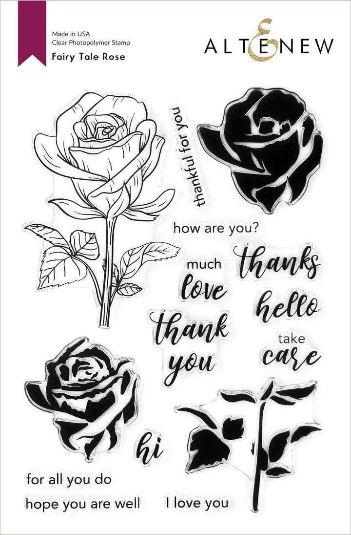 Stamp & Die & Stencil Bundle Fairy Tale Rose