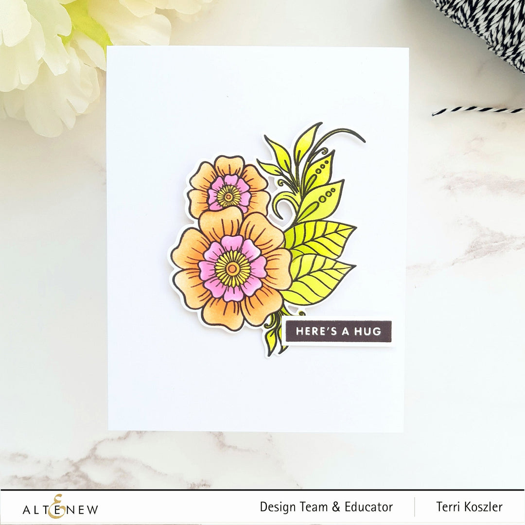Stamp & Die & Stencil Bundle Floral Henna