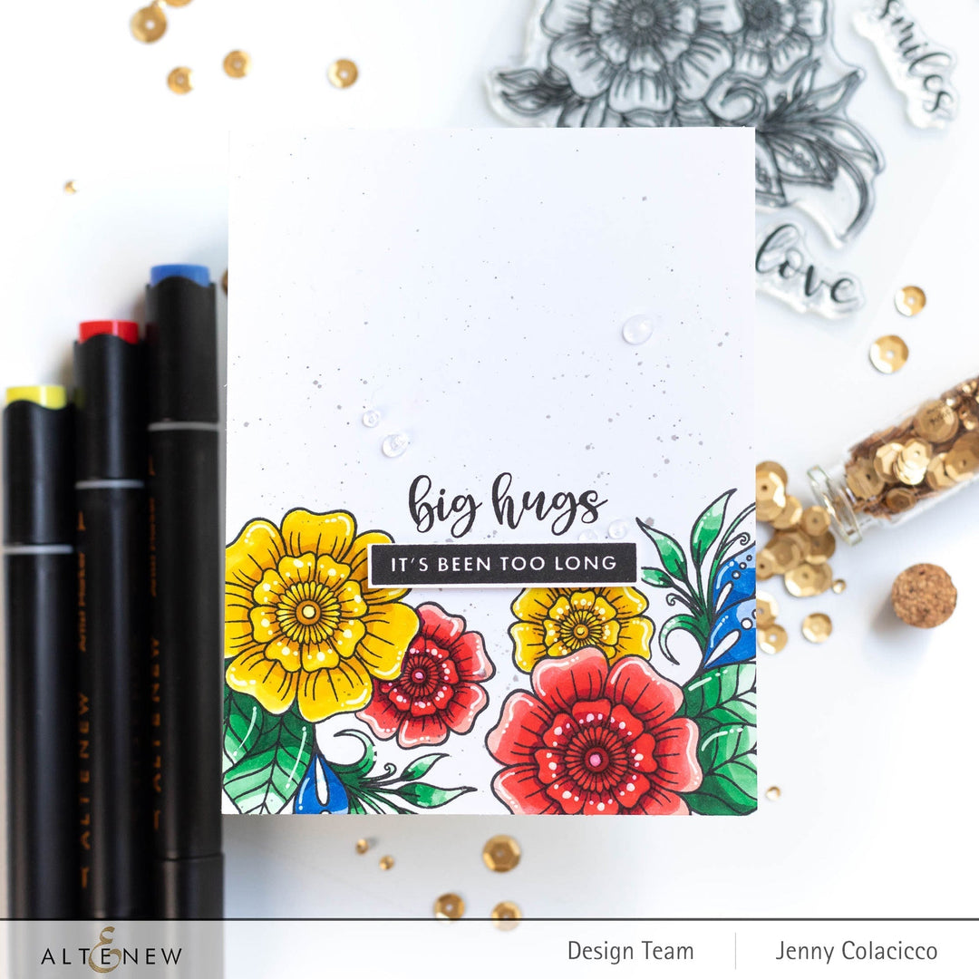 Stamp & Die & Stencil Bundle Floral Henna