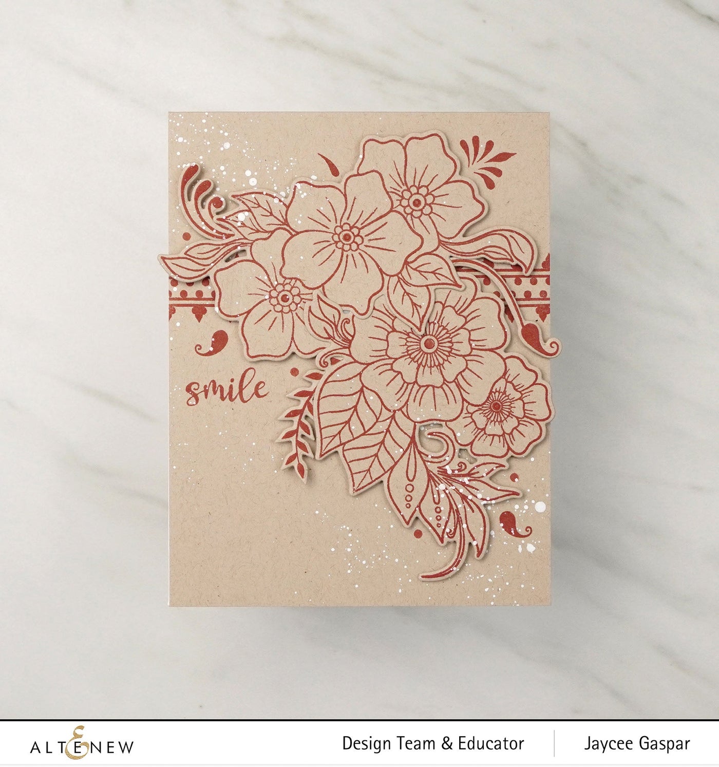 Stamp & Die & Stencil Bundle Floral Henna