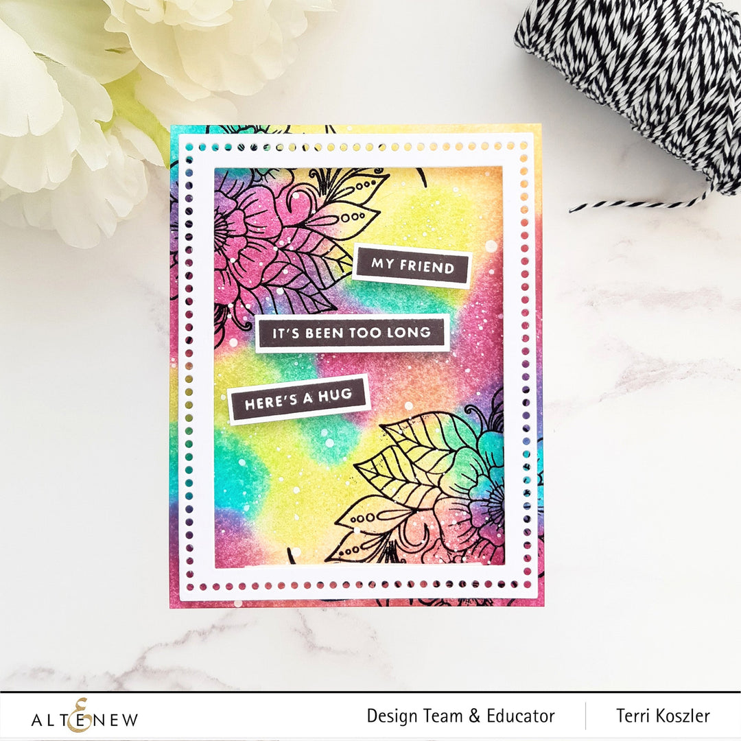 Stamp & Die & Stencil Bundle Floral Henna