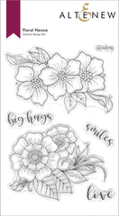 Stamp & Die & Stencil Bundle Floral Henna