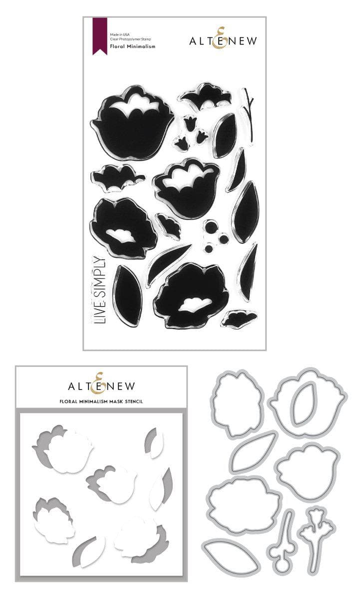 Stamp & Die & Stencil Bundle Floral Minimalism