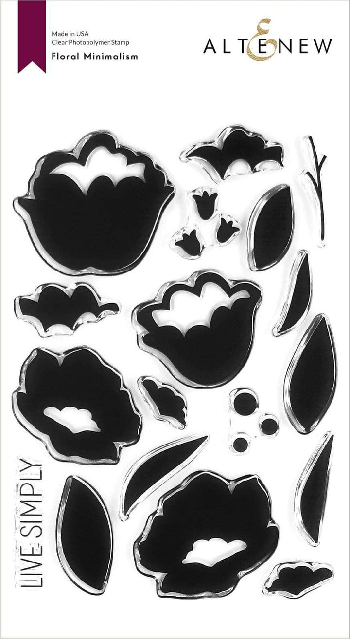 Stamp & Die & Stencil Bundle Floral Minimalism