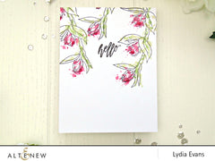 Stamp & Die & Stencil Bundle Floral Sprig