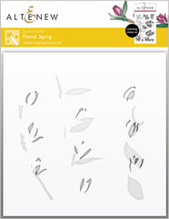 Stamp & Die & Stencil Bundle Floral Sprig