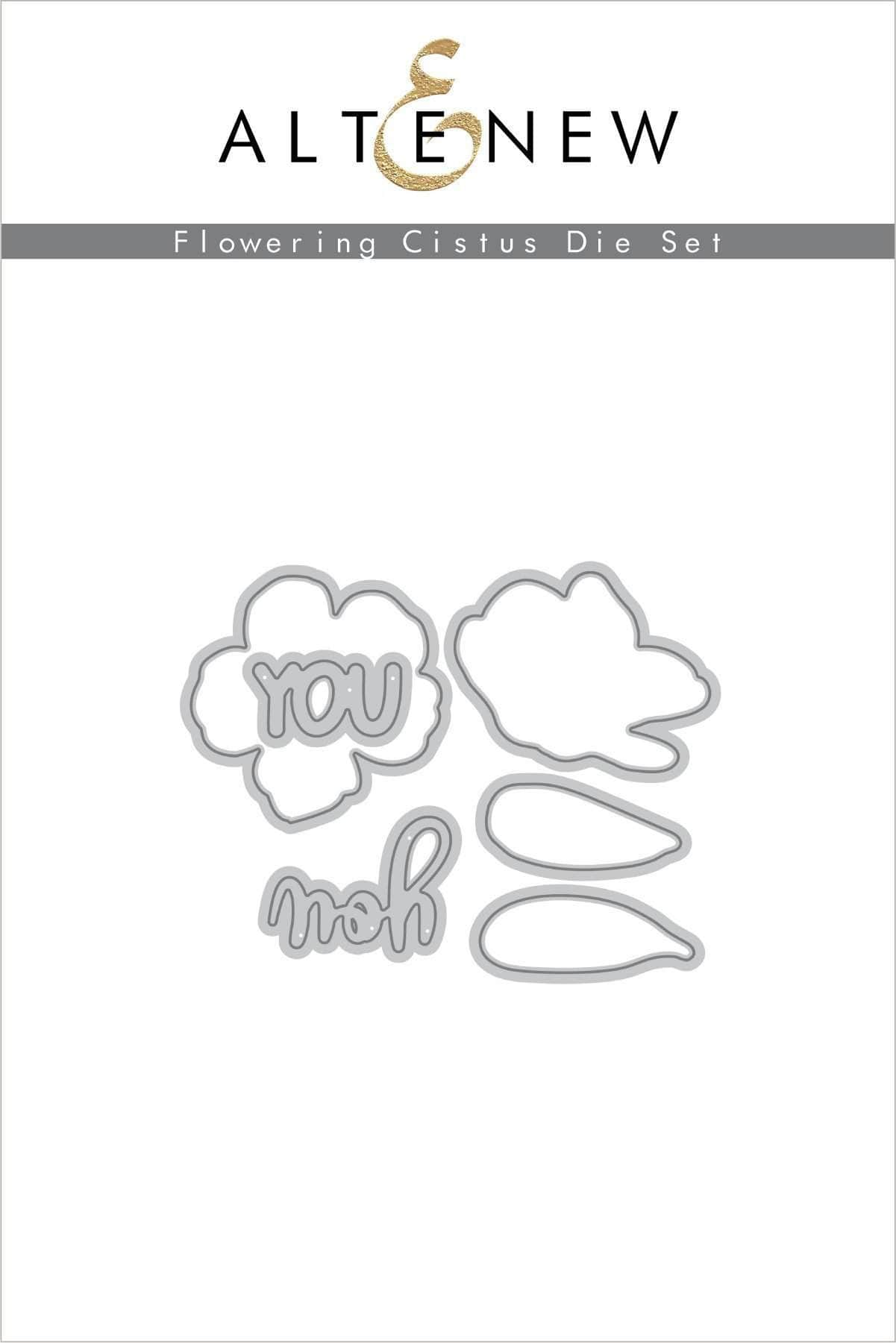 Stamp & Die & Stencil Bundle Flowering Cistus