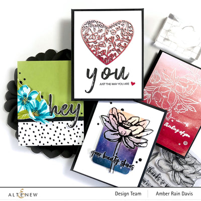 Stamp & Die & Stencil Bundle Flowering Cistus