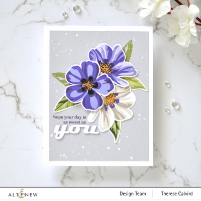 Stamp & Die & Stencil Bundle Flowering Cistus