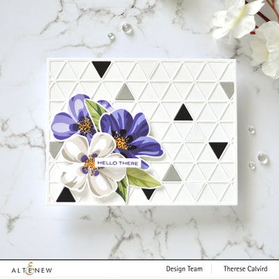 Stamp & Die & Stencil Bundle Flowering Cistus