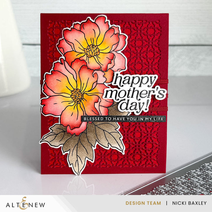 Stamp & Die & Stencil Bundle Flowers & Flourishes