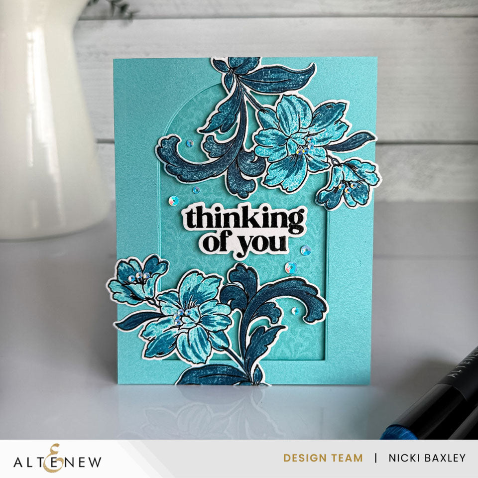 Stamp & Die & Stencil Bundle Flowers & Flourishes