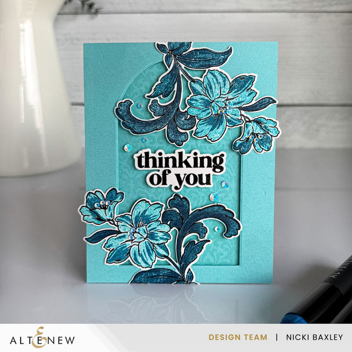 Stamp & Die & Stencil Bundle Flowers & Flourishes