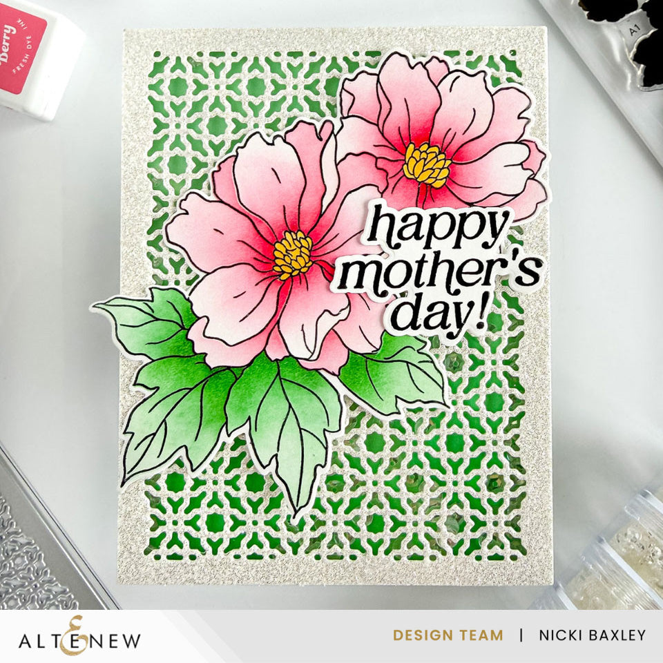 Stamp & Die & Stencil Bundle Flowers & Flourishes
