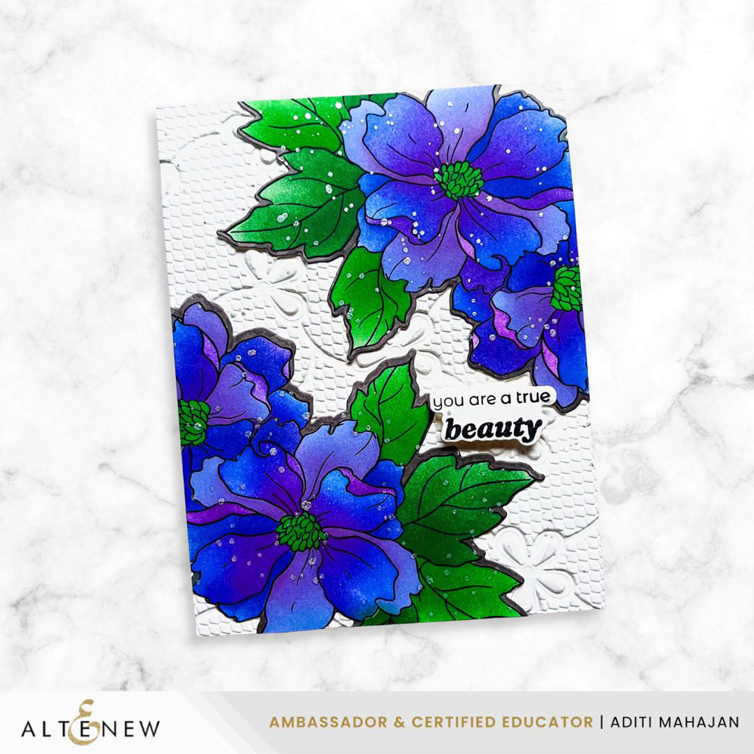 Stamp & Die & Stencil Bundle Flowers & Flourishes