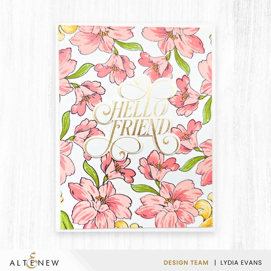 Stamp & Die & Stencil Bundle Flowers & Flourishes