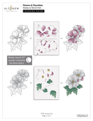 Stamp & Die & Stencil Bundle Flowers & Flourishes